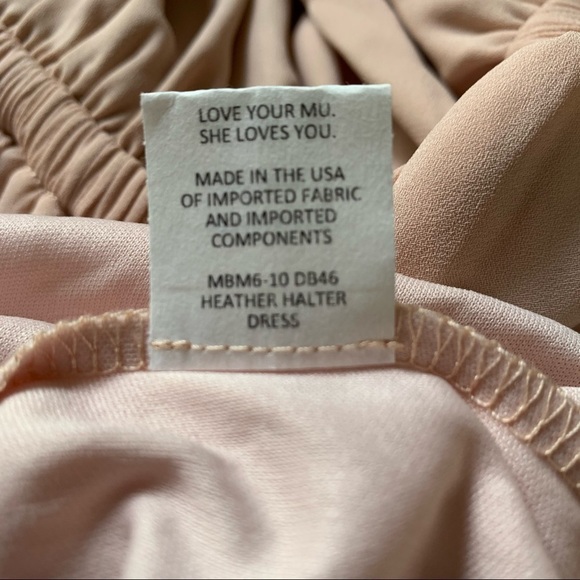 Show Me Your MuMu Heather Halter Dusty Blush Crisp - Picture 8 of 11